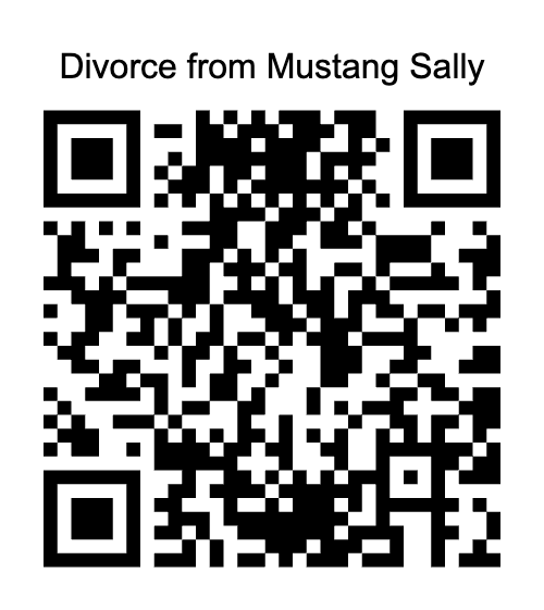 Divorce from Mustang Sally